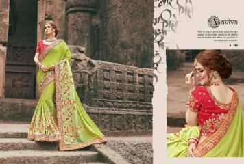 AVIVA SAREES BY KANHERI CATALOGUE DESIGNER PARTY WEAR SAREES COLLECTION WHOLESALE BEST RATE BY GOSIYA EXPORTS SURAT (24)