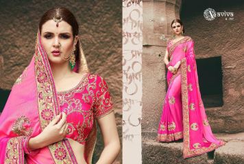 AVIVA SAREES BY KANHERI CATALOGUE DESIGNER PARTY WEAR SAREES COLLECTION WHOLESALE BEST RATE BY GOSIYA EXPORTS SURAT (27)