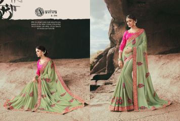 AVIVA SAREES BY KANHERI CATALOGUE DESIGNER PARTY WEAR SAREES COLLECTION WHOLESALE BEST RATE BY GOSIYA EXPORTS SURAT (29)