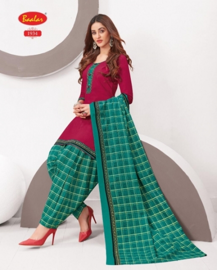 BAALAR NAI DISHA VOL ELEGANCE 19 COTTON FABRIC DRESS  (33)