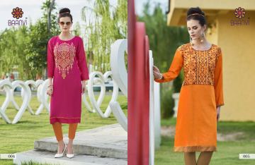 BAANVI GOONJ COTTON SLUB WITH EMBROIDERED FANCY KURTIS COLLECTION WHOLESALE SUPPLIER BEST RATE BY GOSIYA EXPORTS SURAT (3)