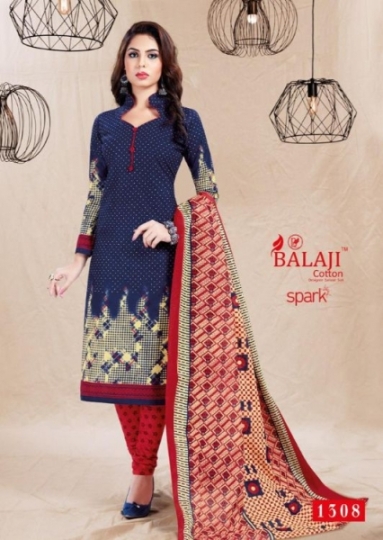 BALAJI COTTON PRESENTS SPARK VOL 13 COTTON FABRIC DRESS MATERIAL WHOLESALE BEST RATE BY GOSIYA EXPORTS SURAT (13)