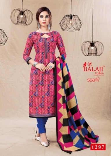 BALAJI COTTON PRESENTS SPARK VOL 13 COTTON FABRIC DRESS MATERIAL WHOLESALE BEST RATE BY GOSIYA EXPORTS SURAT (2)