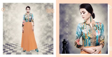 BANSI BLUSH 14 READYMADE GEORGETTE GOWNS CATALOG WHOLESALE BY GOSIYA EXPORTS (5)