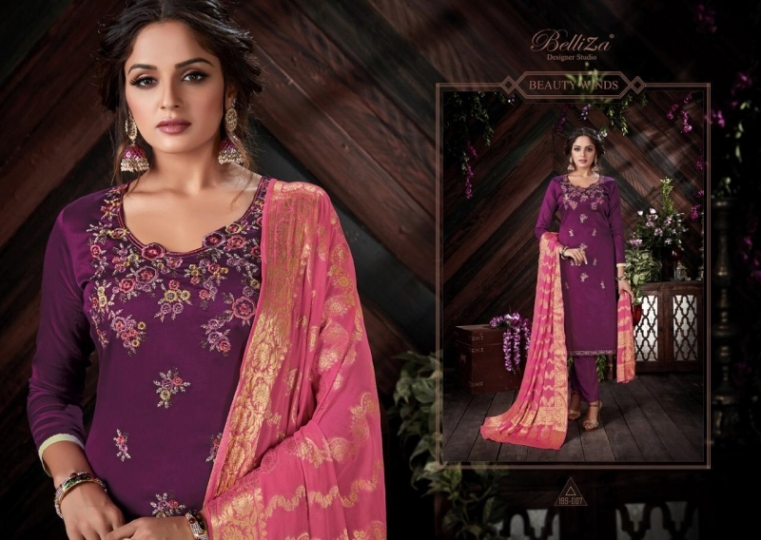 BELLIZA DESIGNER BANARASI JAM  (8)