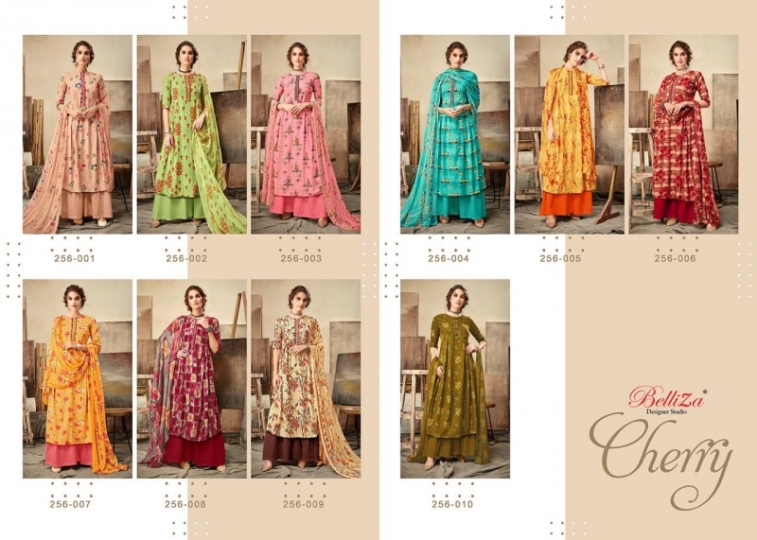 BELLIZA DESIGNER CHERRY HEAVY RAYON DIGITAL PRINTS DRESS MATERIAL COLLECTION WHOLESALE DEALER BEST RATE BY (1)