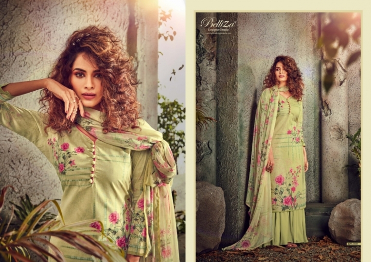 BELLIZA DESIGNER FLORAL CATALOGUE COTTON PRINTS  (15)