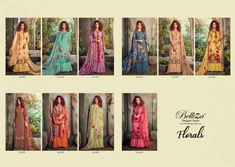 BELLIZA DESIGNER FLORAL CATALOGUE COTTON PRINTS  (2)