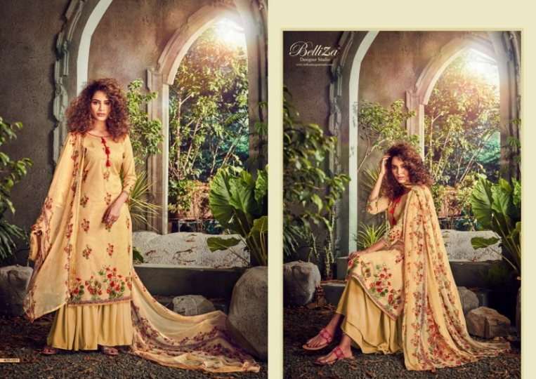 BELLIZA DESIGNER FLORAL CATALOGUE COTTON PRINTS  (4)