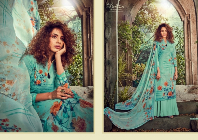 BELLIZA DESIGNER FLORAL CATALOGUE COTTON PRINTS  (5)