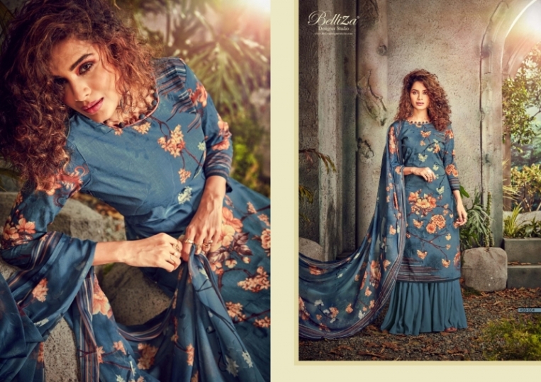 BELLIZA DESIGNER FLORAL CATALOGUE COTTON PRINTS  (8)