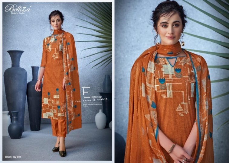 BELLIZA DESIGNER NAZRANA COTTON DIGITAL PRINTS SUITS COLLECTION WHOLESALE DEALER BEST RATE BY GOSIYA EXPORTS SURAT (10)