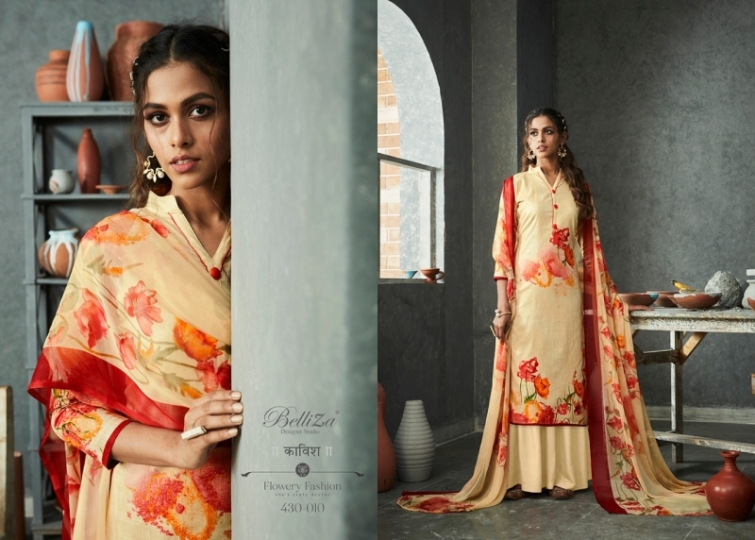 BELLIZA DESIGNER STUDIO NAKSHATRA PURE COTTON  (4)