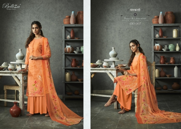 BELLIZA DESIGNER STUDIO NAKSHATRA PURE COTTON  (6)