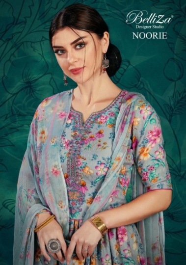 BELLIZA DESIGNER STUDIO NOORIE PASHMINA FABRIC WITH EMBROIDERY WORK SALWAR SUIT WHOLESALE DEALER BEST RATE BY GOSIYA EXPROT SURAT (1)