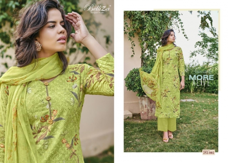 BELLIZA ISABELLE EXCLUSIVE COTTON DIGITAL PRINTS DRESS  (5)