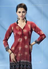 BUY TOP DOT MOTIF VOL 3 CASUAL WEAR PRINTED KURTIS SUPPLIER FROM SURAT WHOLESALE BEST RATE BY GOSIYA EXPORTS