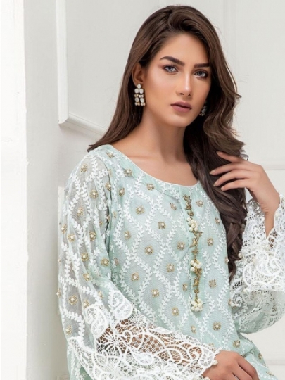 CHARIZMA DESIGNER PRESENTS EILIYAH VOL 1 NET GEORGETTE FABRIC WITH EMBROIDERY SALWAR SUIT DEALER BEST RATE