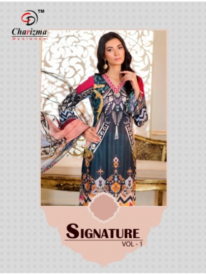 CHARIZMA PRESENTS SIGNATURE VOL 1 MUSLIN SILK FABRIC SALWAR SUIT  BEST RATE BY GOSIYA EXPROTS SURAT (1)