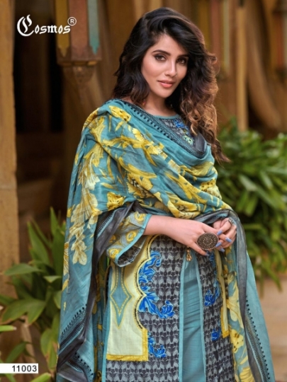 COSMOS FASHION PRESENTS NOOR PRINTED LAWN VOL 2  (10)