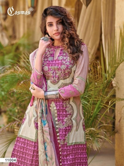 COSMOS FASHION PRESENTS NOOR PRINTED LAWN VOL 2  (17)