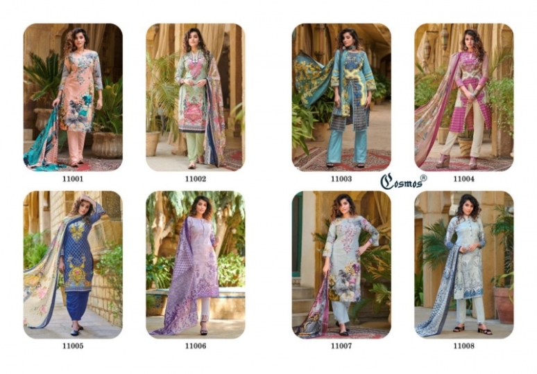 COSMOS FASHION PRESENTS NOOR PRINTED LAWN VOL 2  (20)