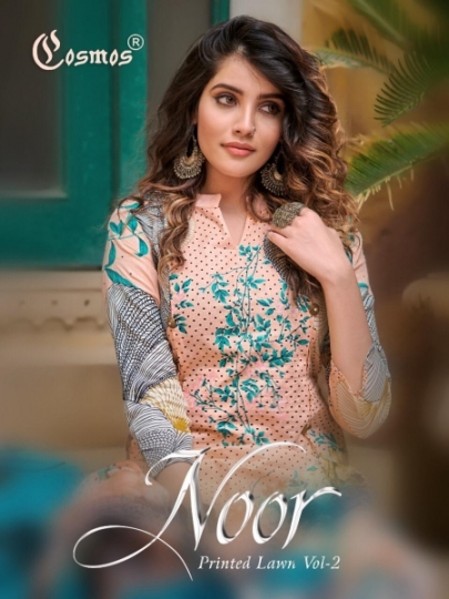 COSMOS FASHION PRESENTS NOOR PRINTED LAWN VOL 2  (3)