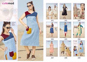 CUTEMAD CLOUD 9 VOL 2 BLENDED COTTON KURTI COLLECTION WHOLESALE BEST RATE BY GOSIYA EXPORTS SURAT (7)