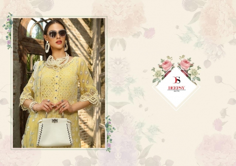 DEEPSY LAUNCH ZAAYRA VOL-2 441-445 SERIES COTTON PAKISTANI SUITS WHOLESALER BEST RATE BY GOSIYA EXPORTS SURAT (5)