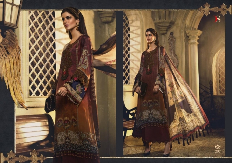 DEEPSY LAUNCHING MARIYA B 291-297 SERIES SATIN SILK DIGITAL PRINT SUIT OUTFIT WHOLESALE DEALER BEST RATE BY GOSIYA E (50)