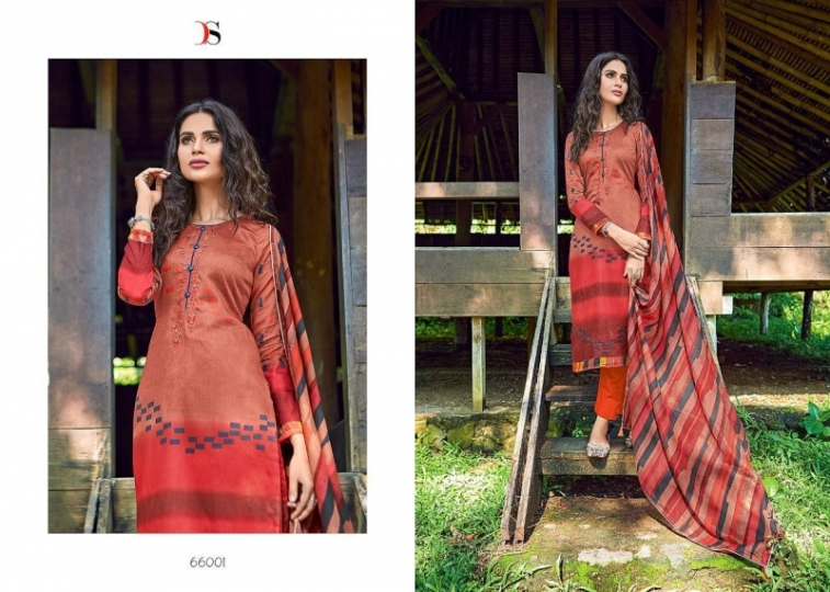 DEEPSY SUIT DEEDAR JAM COTTON WITH SELF  (2)