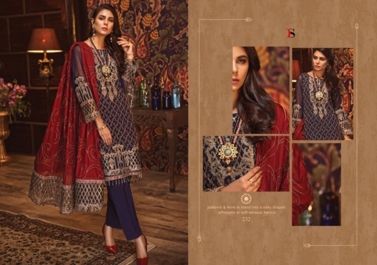 DEEPSY SUIT GULBANO VOL 16 GEORGETTE 231-236 SERIES PAKISTANI SUIT CLOTHING STORE WHOLESALE DEALER BEST RATE BY GOSIYA  (16)