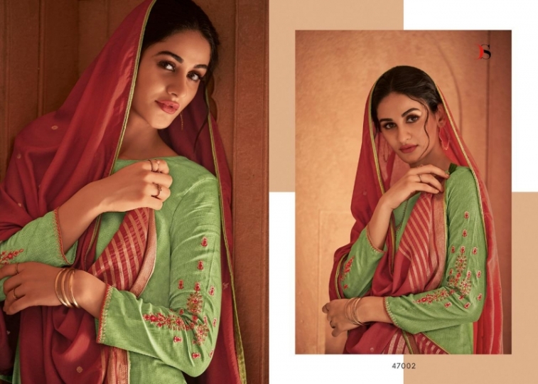 DEEPSY SUIT LAUNCH BY PARI JAM SILK FABRIC WITH EMBROIDERY WORK SALWAR SUIT PAKISTANI COLLETION WHOLESALE DEALER BE (130)