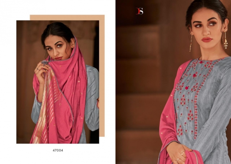 DEEPSY SUIT LAUNCH BY PARI JAM SILK FABRIC WITH EMBROIDERY WORK SALWAR SUIT PAKISTANI COLLETION WHOLESALE DEALER BE (134)