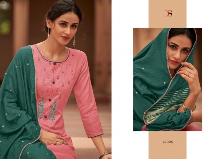 DEEPSY SUIT LAUNCH BY PARI JAM SILK FABRIC WITH EMBROIDERY WORK SALWAR SUIT PAKISTANI COLLETION WHOLESALE DEALER BE (135)