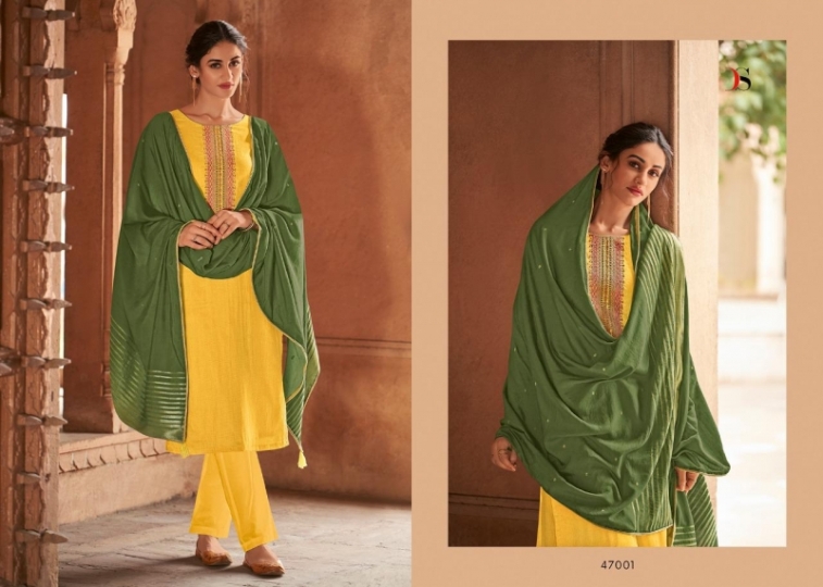 DEEPSY SUIT LAUNCH BY PARI JAM SILK FABRIC WITH EMBROIDERY WORK SALWAR SUIT PAKISTANI COLLETION WHOLESALE DEALER BE