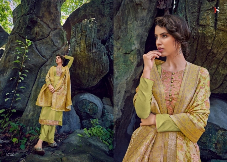 DEEPSY SUIT LAUNCH CLASSIC COTTON SILK FABRIC JACQURAD WORK SALWAR SUIT  (11)