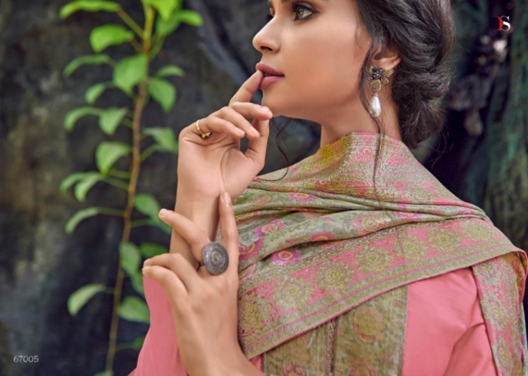 DEEPSY SUIT LAUNCH CLASSIC COTTON SILK FABRIC JACQURAD WORK SALWAR SUIT  (6)