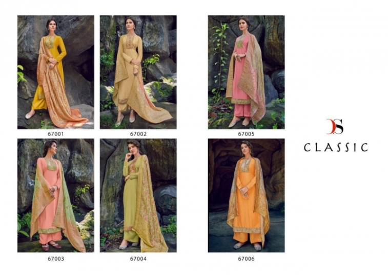 DEEPSY SUIT LAUNCH CLASSIC COTTON SILK FABRIC JACQURAD WORK SALWAR SUIT  (8)