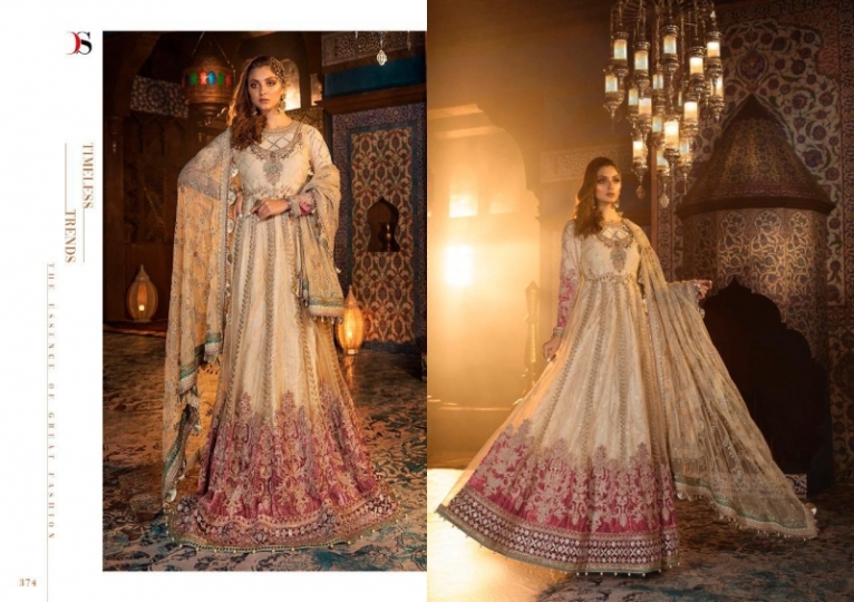 DEEPSY SUIT LAUNCH MARIA B WEDDING COLLETION WITH HEAVY EMBROIDERY WORK PAKISTANI SUIT BEST WHOLESALE