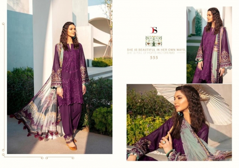 DEEPSY SUIT PRESENTS FLORA PURE COTTON FABRIC