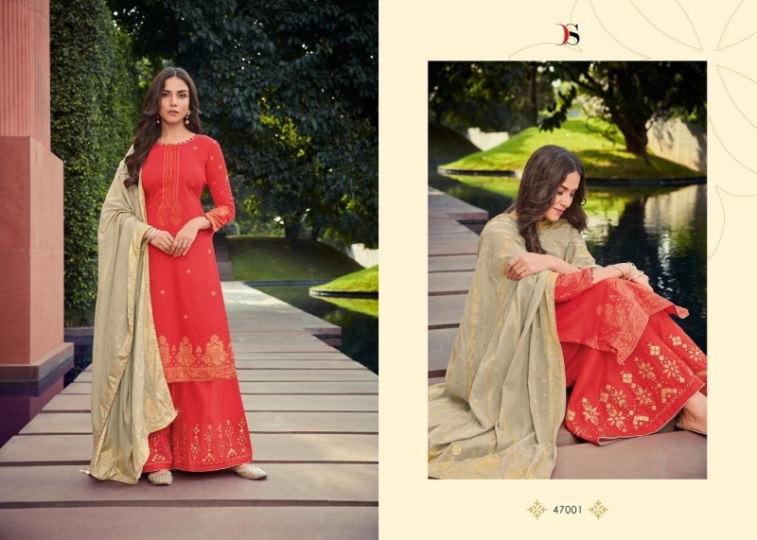 DEEPSY SUIT RAAS COTTON SILK FABRIC WITH EMBROIDERY WORK PAKISTNI COLLETION SALWAR SUIT WHOLESALE DEALER BEST RATE BY GOSIY (13)