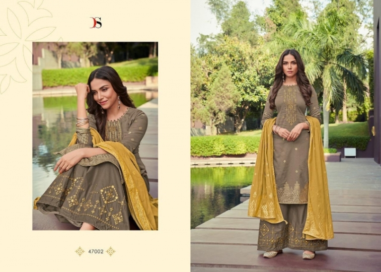 DEEPSY SUIT RAAS COTTON SILK FABRIC WITH EMBROIDERY WORK PAKISTNI COLLETION SALWAR SUIT WHOLESALE DEALER BEST RATE BY GOSIY (14)