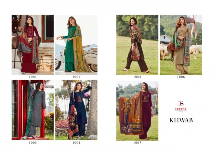 DEEPSY SUITS PRESENTS KHWAB PURE PASHMINA FABRIC DRESS MATERIAL WHOLESALE DEALER BEST RATE BY GOSIYA EXPORTS SURAT (7)