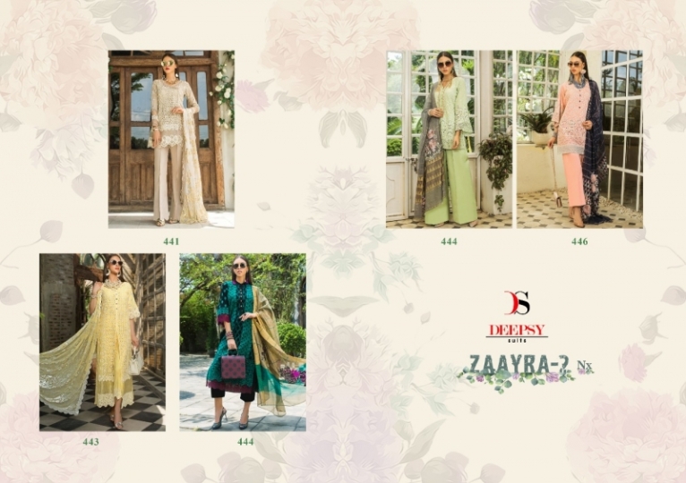 DEEPSY SUITS ZAAYRA VOL-2 NX EXCLUSIVE PAKISTANI SUITS  (4)