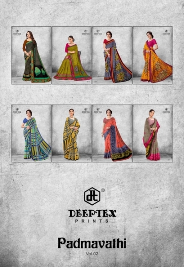 DEEPTEX PADMAVATHI VOL 2 SAREE WHOLESALE RATE SURAT JETPUR DEALER WHOLESALE DEALER BEST RATE BY GOSIYA EXPORTS SURAT (23)