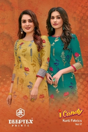 DEEPTEX PRESENTS I CANDY VOL 17 COTTON FABRIC UNSTITCHED KURTI WHOLESALE BEST RATE BY GOSIYA EXPORTS SURAT (1)