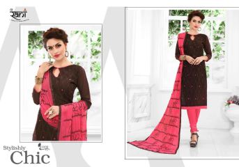 DEVAL CREATION CHACOR CATALOG COTTON CHECKS CASUAL WEAR SUITS COLLECTION WHOLESALE (8)