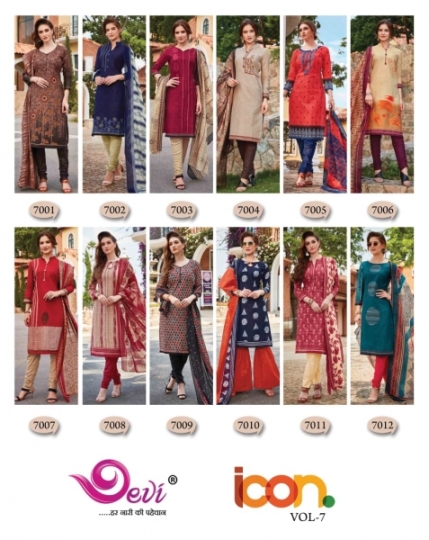 DEVI PRESENTS ICON VOL 7 COTTON FABRIC DRESS MATERIAL AT WHOLESALE DEALER BEST RATE BY GOSIYA EXPORTS SURAT (14)