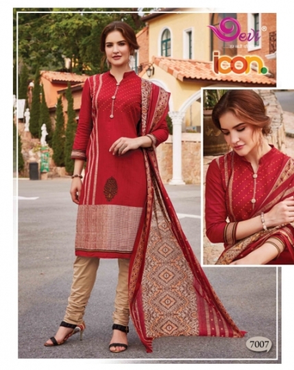 DEVI PRESENTS ICON VOL 7 COTTON FABRIC DRESS MATERIAL AT WHOLESALE DEALER BEST RATE BY GOSIYA EXPORTS SURAT (5)